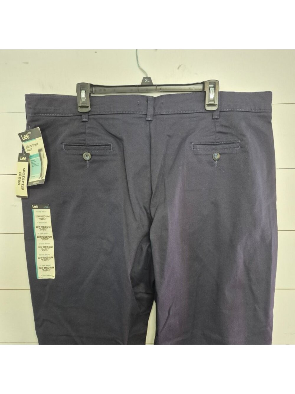 Lee Women's Navy Relaxed Straight Leg Pants Size 22 NWT - Picture 7 of 10